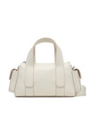 Calvin Klein Torebka Webbing Strap Pocket Bag LV04F3291G Biały. Białe torebki do ręki damskie Calvin Klein, bez wzorów, ze skóry, bez dodatków. Za 489.99 zł.