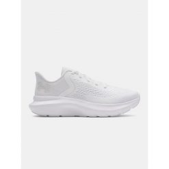 Buty do biegania damskie Under Armour Charged Rogue 5. Białe obuwie sportowe damskie Under Armour, bez wzorów, do biegania. Za 249.99 zł.