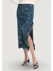 Desigual Spódnica jeansowa Anem 26SWFW04 Niebieski Regular Fit. Niebieskie spódnice damskie Desigual, l, bez wzorów, z jeansu. Za 509.99 zł.