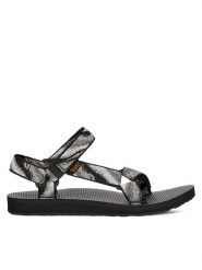 Teva Sandały Original Universal 1003987 Szary. Szare sandały damskie Teva, bez wzorów, z materiału, bez obcasa, bez zapięcia. Za 299.99 zł.