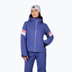 Kurtka narciarska damska Rossignol Strawpile Jkt. Niebieskie kurtki sportowe damskie Rossignol, na zimę, bez wzorów, bez kaptura, narciarskie. Za 1,267.00 zł.