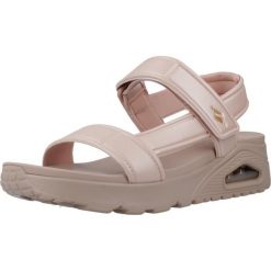 Sandały SKECHERS UNO Rose. Brązowe obuwie sportowe damskie Skechers, bez wzorów, z syntetyku, trekkingowe, Skechers Sport. Za 291.99 zł.