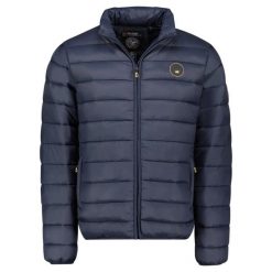 Króka kurtka wodoodporna pikowana Geographical Norway Amigomap. Niebieskie kurtki męskie Geographical Norway, l, bez wzorów, eleganckie, bez kaptura. Za 193.00 zł.