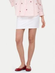 ONLY Spódnica jeansowa Stella 15339630 Biały Regular Fit. Białe spódnice damskie Only, xs, bez wzorów, z bawełny. Za 139.99 zł.