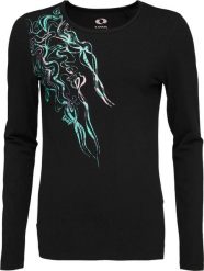 T-shirt damski Loap Abmora czarny, długi rękaw. Czarne t-shirty damskie Scarpa, m, bez wzorów, z bawełny, biznesowe, bez kołnierzyka. Za 161.99 zł.