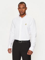 Brave Soul Koszula MSH-230CLAUDIANB Biały Slim Fit. Białe koszule męskie Brave Soul, m, bez wzorów, z bawełny, bez kołnierzyka, bez ramiączek. Za 149.99 zł.