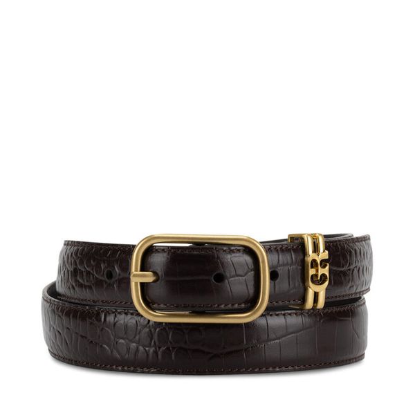 Pasek Damski GINO ROSSI. Brązowe paski damskie Gino Rossi, bez wzorów. Za 129.99 zł.