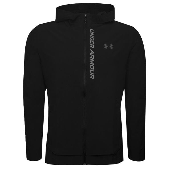 Kurtka treningowa męska Under Armour Outrun The Storm Jacket. Czarne kurtki męskie Under Armour, l, bez wzorów, z materiału. Za 351.60 zł.