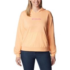 Damska bluza z kapturem Columbia Logo III French Terry. Brązowe bluzy sportowe damskie Columbia, s, bez wzorów, z materiału, z kapturem, trekkingowe. W wyprzedaży za 223.30 zł.
