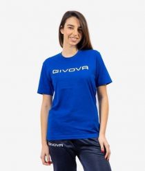 Bawełniana koszulka Givova Spot Royal Blue. Niebieskie koszulki sportowe damskie Givova, m, bez wzorów, z bawełny, bez kołnierzyka, bez ramiączek, do biegania. Za 60.95 zł.