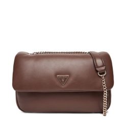 Torebka Guess. Brązowe torebki do ręki damskie Guess, z aplikacjami, klasyczne, bez dodatków. Za 389.99 zł.