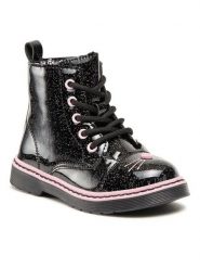 Nelli Blu Trapery CM211214-13 Czarny. Czarne buty zimowe dziewczęce Nelli Blu, bez wzorów, ze skóry, bez zapięcia. Za 109.99 zł.