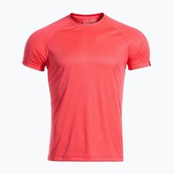 Koszulka do biegania męska Joma R-Night Iconic. Czerwone koszulki sportowe męskie Joma, na lato, m, bez wzorów, z materiału, bez kołnierzyka, bez ramiączek, do biegania. Za 161.60 zł.