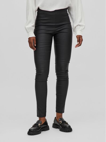 Vila Legginsy Commit 14079967 Czarny Slim Fit. Czarne legginsy damskie Vila, xl, bez wzorów, z wiskozy. Za 149.99 zł.
