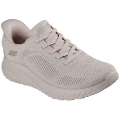Buty sportowe damskie Skechers Bobs Squad Chaos C. Brązowe obuwie sportowe damskie Skechers, bez wzorów. Za 319.99 zł.