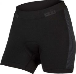 Endura damskie bokserki z wkładką Engineered z systemem Clickfast, czarne. Czarne bokserki damskie ENDURA, l, bez wzorów, z dzianiny. Za 265.99 zł.