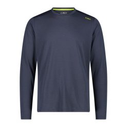 Koszulka męska CMP 34N5867. Niebieskie koszulki sportowe męskie CMP, m, bez wzorów, bez kołnierzyka, bez ramiączek. W wyprzedaży za 111.99 zł.