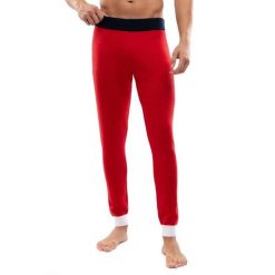 Męskie dzianinowe getry Siroko Innsbruck red. Czerwone legginsy sportowe męskie SIROKO, m, bez wzorów, z dzianiny, narciarskie. Za 240.00 zł.