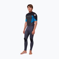 Pianka do pływania męska Rip Curl Omega 2/2 mm E-Stitch Back Zip blue. Niebieskie buty sportowe męskie Rip Curl, bez zapięcia, rowerowe. Za 319.99 zł.