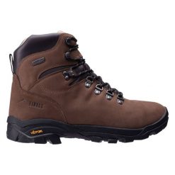 Buty Elbrus Sparow Mid Sympatex 92800623773 brązowe. Brązowe trekkingi męskie trekkingowe. Za 1,164.33 zł.