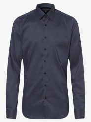 Finshley & Harding Koszula łatwa w prasowaniu z bardzo długim rękawem Mężczyźni Slim Fit niebieski, 42. Niebieskie koszule męskie Finshley & Harding, m, bez wzorów, eleganckie, bez kołnierzyka, bez ramiączek. Za 99.95 zł.