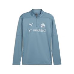 Męska bluza treningowa Olympique Marsylia z zamkiem 1/4 PUMA. Brązowe bluzy męskie Puma, m, bez wzorów, bez kaptura. W wyprzedaży za 291.00 zł.