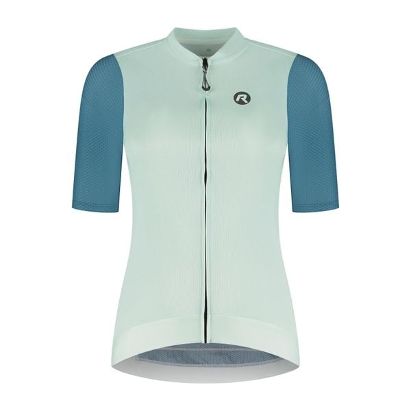 Koszulka rowerowa damska Rogelli Fast. Zielone koszulki sportowe damskie Rogelli, bez wzorów, rowerowe. Za 317.99 zł.