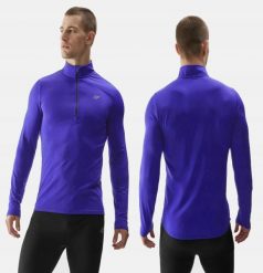 BIELIZNA TERMOAKTYWNA 4F BLUZA MĘSKA GÓRA UBRUM035 M. Niebieskia bluzy męskie 4f, m, bez wzorów, z materiału, bez kaptura. Za 133.75 zł.