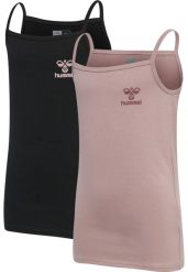 Dziewczęca koszulka typu tank top Hummel hmlCAROLINA. Czerwone t-shirty i topy dla dziewczynek Hummel, bez wzorów, z bawełny, bez ramiączek. Za 134.00 zł.