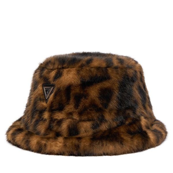 Bucket Guess. Brązowe czapki i kapelusze damskie Guess, z aplikacjami. Za 170.99 zł.