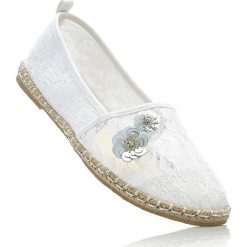 Espadryle bonprix biały. Białe espadryle damskie bonprix, z aplikacjami. Za 32.99 zł.