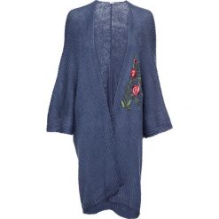 Kardigan z haftem bonprix indygo. Kardigany damskie marki bonprix. Za 49.99 zł.