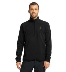 HAGLOFS Bluza męska Pollux Half Zip Fleece black-XL. Czarne bluzy męskie Haglöfs, m, bez wzorów, z materiału, bez kaptura. Za 167.90 zł.