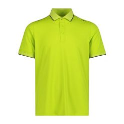 Koszulka polo z dżerseju CMP. Żółte koszulki polo męskie CMP, m, bez wzorów, z dżerseju, sportowe, bez ramiączek. Za 250.00 zł.