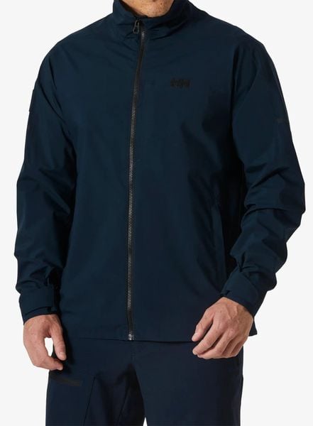 Kurtka przeciwdeszczowa męska Helly Hansen HP Racing Jacket 2.0. Niebieskie kurtki męskie Helly Hansen, l, bez wzorów, z materiału, żeglarskie. Za 731.55 zł.