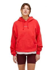 Bluza Peak Performance damska Original Terry Hood czerwona - M. Czerwone bluzy damskie Peak Performance, m, bez wzorów, z bawełny, z kapturem. Za 489.00 zł.