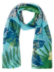 Marie Lund Szalik Kobiety niebieski|zielony|wielokolorowy, ONE SIZE. Niebieskie szaliki i chusty damskie Marie Lund, bez wzorów, z syntetyku, eleganckie. Za 119.95 zł.