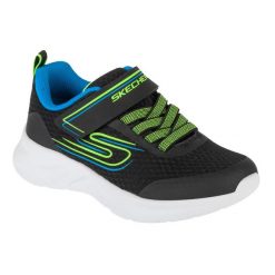 Buty sportowe Sneakersy chłopięce, Dynamatic - Swift Tread. Niebieskie buty sportowe chłopięce Skechers, bez wzorów, sportowe, bez zapięcia. Za 149.99 zł.