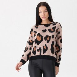 Sweter z motywem zwierzęcym - Wielobarwn. Swetry damskie marki House. Za 119.99 zł.