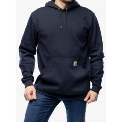 Bluza z kapturem męska Carhartt Hooded Sweatshirt. Niebieskie bluzy męskie Carhartt, m, bez wzorów, z kapturem. Za 251.99 zł.