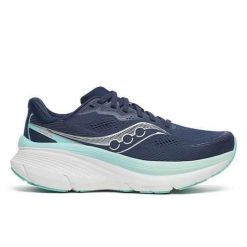 Buty do biegania damskie Saucony Guide 19. Niebieskie obuwie sportowe damskie Saucony, bez wzorów, do biegania. Za 751.00 zł.