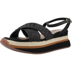 Sandały GIOSEPPO 78619G Czarny. Czarne sandały damskie Gioseppo, bez wzorów, z syntetyku, bez obcasa, bez zapięcia. Za 348.99 zł.