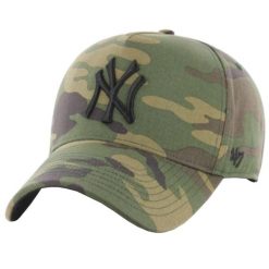 Męska czapka z daszkiem 47 Brand MLB New York Yankees MVP Cap. Zielone czapki i kapelusze męskie 47 Brand, bez wzorów, z bawełny, sportowe. Za 109.99 zł.