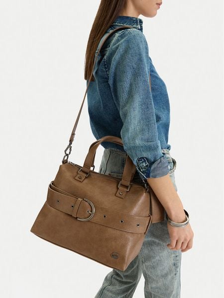 G-Star Raw Torebka EO-LDA8819 Brązowy. Brązowe torebki do ręki damskie G-Star Raw, bez wzorów, z materiału, retro, bez dodatków. Za 152.99 zł.