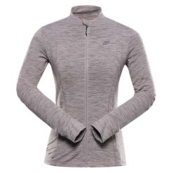Bluza damska turystyczna szybkoschnąca Alpine Pro Golla 2. Brązowe bluzy damskie Alpine Pro, bez wzorów, bez kaptura. W wyprzedaży za 299.00 zł.