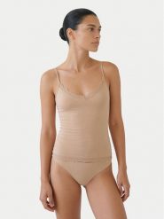 Ysabel Mora Podkoszulek 19459 Beżowy jasny Slim Fit. Brązowe koszule nocne damskie ysabel mora, xl, bez wzorów, z wiskozy. Za 109.99 zł.