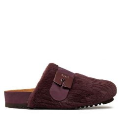 Klapki Scholl. Fioletowe klapki damskie Scholl, bez wzorów, bez obcasa. Za 289.99 zł.