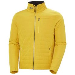 Kurtka puchowa Helly Hansen Crew 2.0. Żółte kurtki męskie Helly Hansen, s, bez wzorów, z materiału, eleganckie, bez kaptura. Za 662.50 zł.