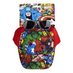 Okulary przeciwsłoneczne dziecięce The Avengers Czerwony. Czerwone okulary przeciwsłoneczne dla dzieci marvel. Za 57.65 zł.