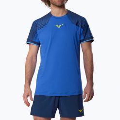 Koszulka męska Mizuno Stargazer Shadow Polo. Niebieskie koszulki polo męskie Mizuno, m, bez wzorów, z elastanu, eleganckie, bez ramiączek. Za 189.99 zł.
